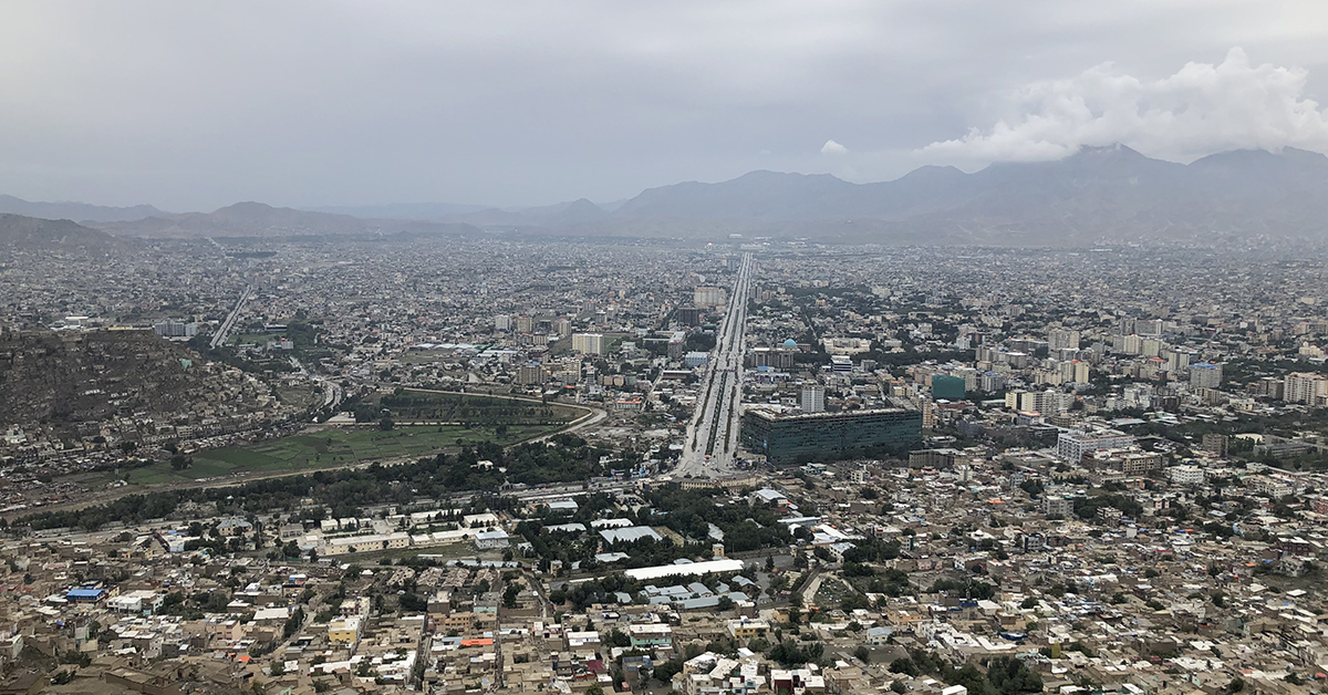 Vy över Kabul