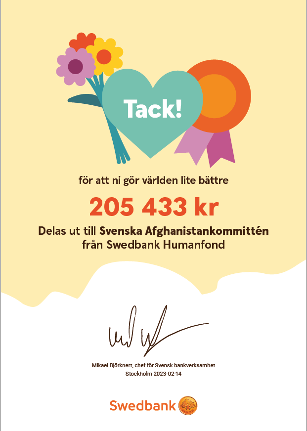 Tack från Swedbank
